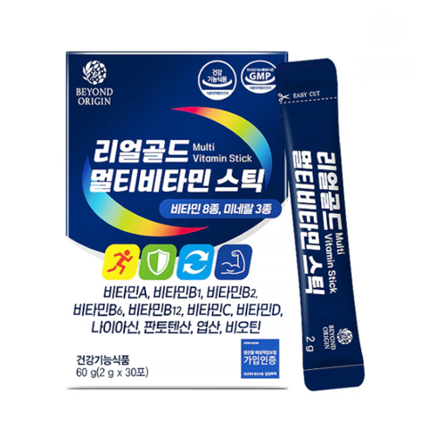 BEYOND ORIGIN REAL GOLD MULTIVITAMIN STICK (2gr * 30 Packets)