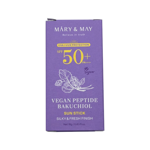 MARY&MAY VEGAN PEPTIDE BAKUCHIOL SUN STICK SPF50+ PA++++ (18gr)