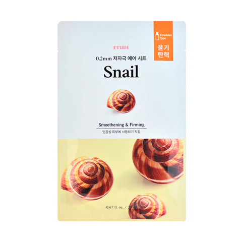 [SALE] ETUDE HOUSE 0.2 AIR THERAPY SNAIL MASK SHEET (1ea)