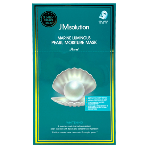JM SOLUTION MARINE LUMINOUS PEARL MOISTURE MASK PEARL (24ml * 10ea)