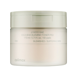 CELIMAX JI WOO GAE CICA BHA BLEMISH TONER PAD (170ml/60ea)