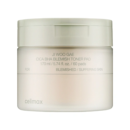 CELIMAX JI WOO GAE CICA BHA BLEMISH TONER PAD (170ml/60ea)