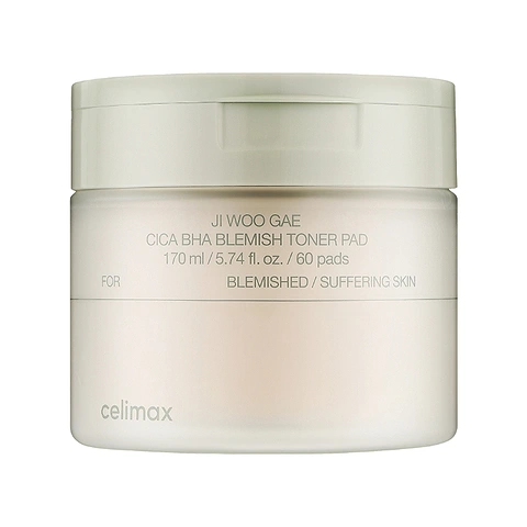 CELIMAX JI WOO GAE CICA BHA BLEMISH TONER PAD (170ml/60ea)