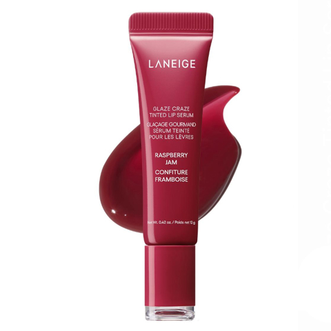 LANEIGE #RASPBERRY JAM GLAZE CRAZE TINTED LIP SERUM (12gr)