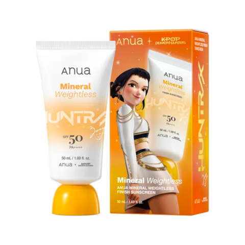 ANUA KPOP DEMON HUNTERS MINERAL WEIGHTLESS FINISH SPF50 SUNSCREEN (50ml)