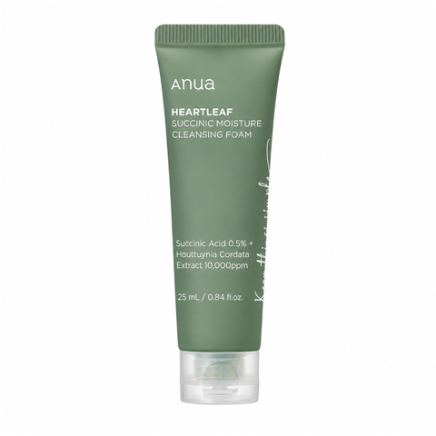 ANUA HEARTLEAF SUCCINIC MOISTURE CLEANSING FOAM (25ml)