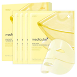[SALE] MEDICUBE KOJIC ACID TURMERIC BRIGHTENING GEL MASK (28gr * 4ea)