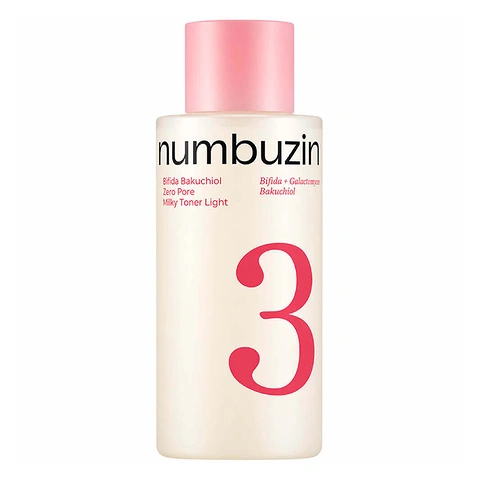 NUMBUZIN NO.3 BIFIDA BAKUCHIOL ZERO PORE MILKY TONER LIGHT (200ml)