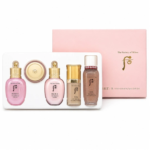 THE HISTORY OF WHOO GONGJINHYANG: SOO VITAL HYDRATING 5PCS GIFT SET (20ml + 20ml + 4ml + 8ml + 15ml)