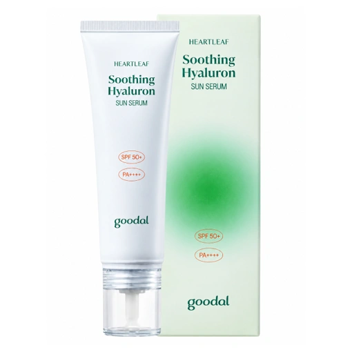 GOODAL HEARTLEAF SOOTHING HYALURON SUN SERUM SPF50+ PA++++ (50ml)