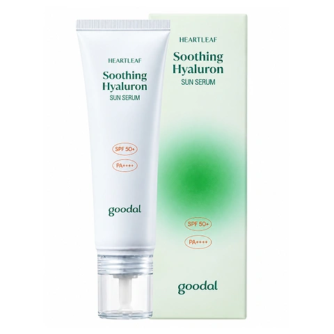 GOODAL HEARTLEAF SOOTHING HYALURON SUN SERUM SPF50+ PA++++ (50ml)