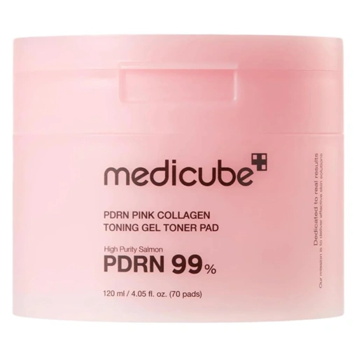 MEDICUBE PDRN PINK COLLAGEN TONING GEL TONER PAD (120ml, 70pads)