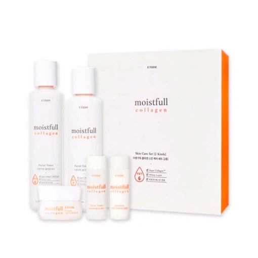 [SALE] ETUDE HOUSE MOISTFULL COLLAGEN SKIN CARE SET 3PCS + MINIATURES (200ml + 180ml + 10ml)