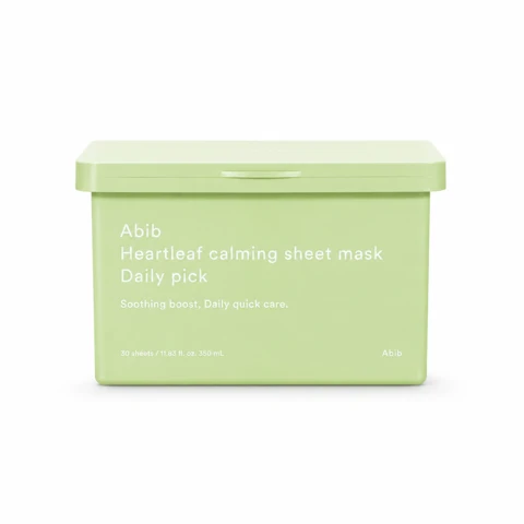 ABIB HEARTLEAF CALMING SHEET MASK DAILY PICK (350ml, 30sheets)