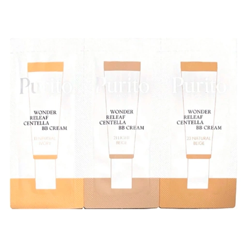 [SALE] PURITO WONDER RELEAF CENTELLA BB CREAM SAMPLES #13, #21, #23 