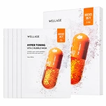 WELLAGE HYPER TONING VITA C BUBBLE MASK (5ea)