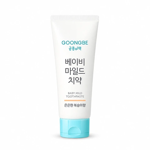 GOONGBE BABY MILD TOOTHPASTE PEACH FLAVOR (80g)