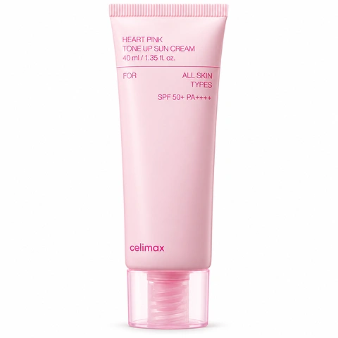 CELIMAX HEART PINK TONE UP SUN CREAM SPF50+ PA++++ (40ml)