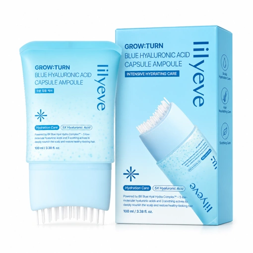 LILYEVE GROW:TURN BLUE HYALURONIC ACID CAPSULE AMPOULE (100ml)