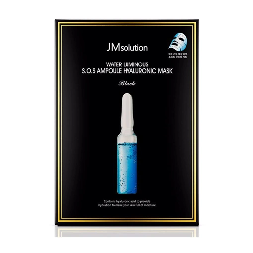 JM SOLUTION WATER LUMINOUS S.O.S. AMPOULE HYALURONIC MASK (30ml*10ea)