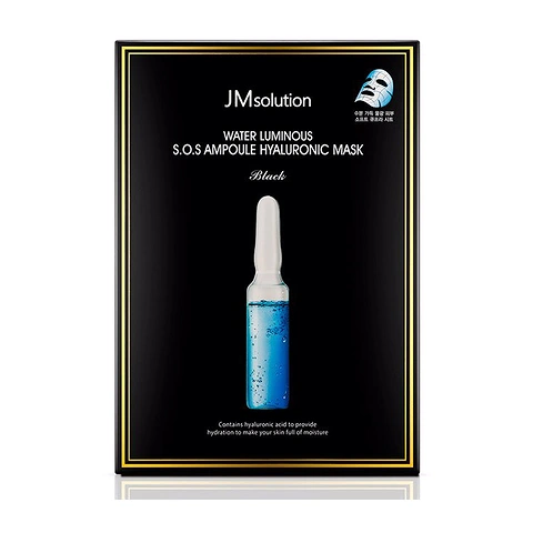 JM SOLUTION WATER LUMINOUS S.O.S. AMPOULE HYALURONIC MASK (30ml*10ea)