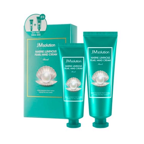 JM SOLUTION MARINE LUIMINOUS PEARL HAND CREAM (100ml+50ml)