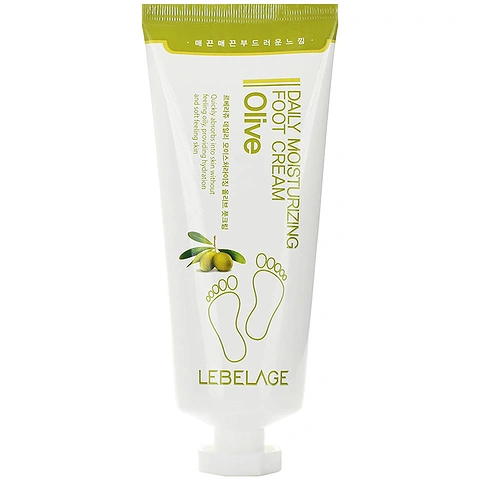 LEBELAGE DAILY MOISTURIZING OLIVE FOOT CREAM (100ml)