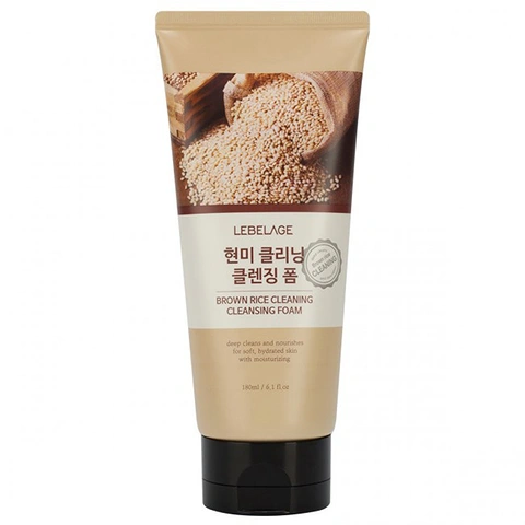 LEBELAGE BROWN RICE CLEANING CLEANSING FOAM (180ml)