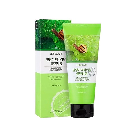 LEBELAGE SNAIL REVITAL CLEANSING FOAM (180ml)